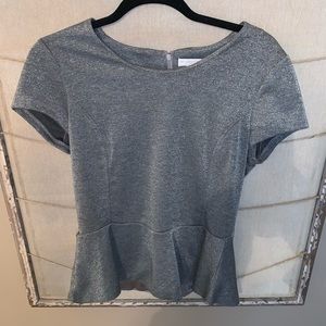 NWT New York & Company Short Sleeve Peplum - Sz 8